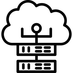 Cloud Hosting Icon