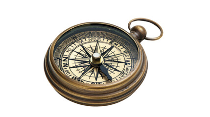 Compass on transparent background