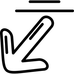 Arrow Down-Left Icon