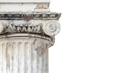 Column on transparent background