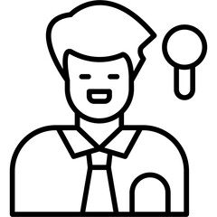 Fototapeta premium Journalist Icon