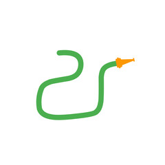 Obraz premium water hose vector icon