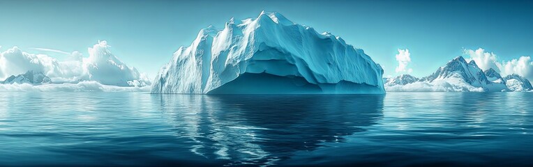 Massive Iceberg Showing Hidden Dangers Underwater