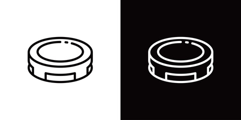 ゴキブリホイホイのシンプルなラインアイコン