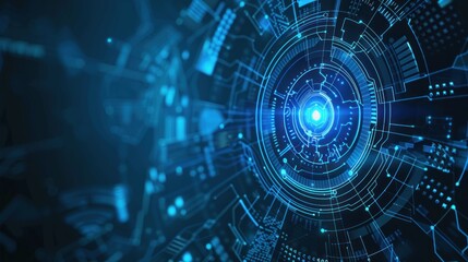 Obraz premium Futuristic Technology Abstract Background