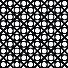 Retro black and white geometric pattern background, vector abstract circle, triangle and square lines art. Trendy bauhaus pattern backgrounds op-art set