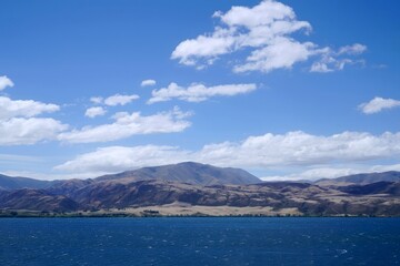 Fototapeta premium Mountain Range and Blue Lake