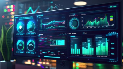 Obraz premium A digital interface for a home energy management system, displaying detailed analytics of energy usage by different devices.