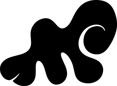 recommend clip art: Irregular flat shape abstract fluid, liquid organic flat form.