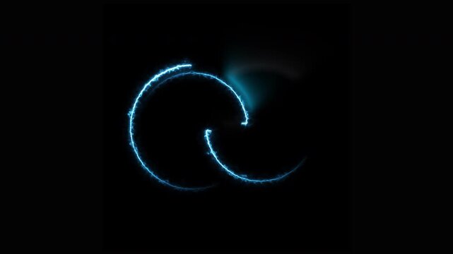 3d logo latter H circle reveal fully editable template. electric technology energetic 3d logo revealed.