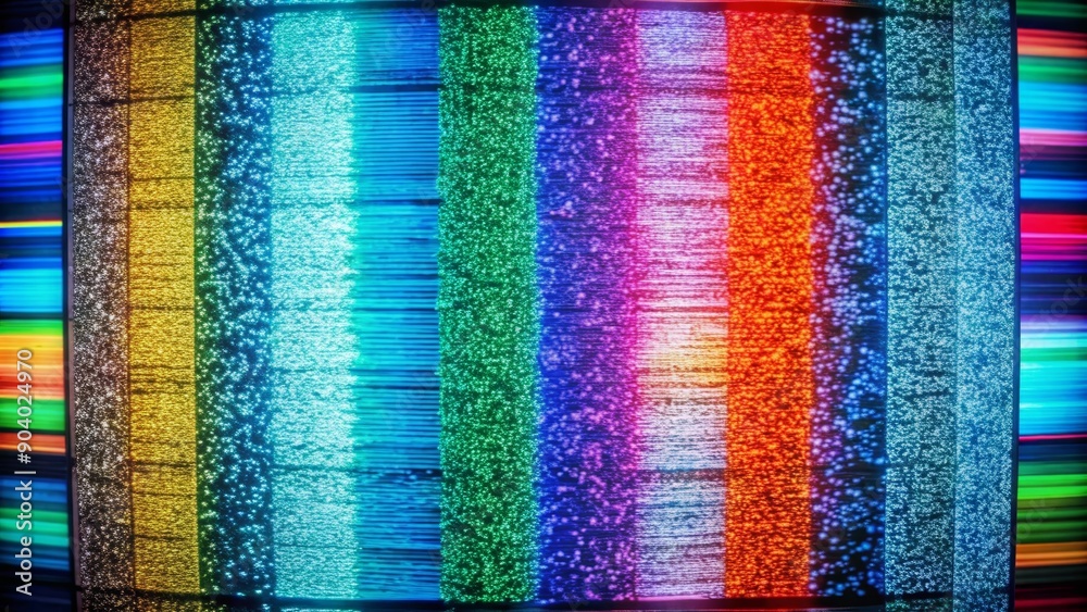 Poster abstract background with vertical lines of color, representing data, technology, and digital noise.