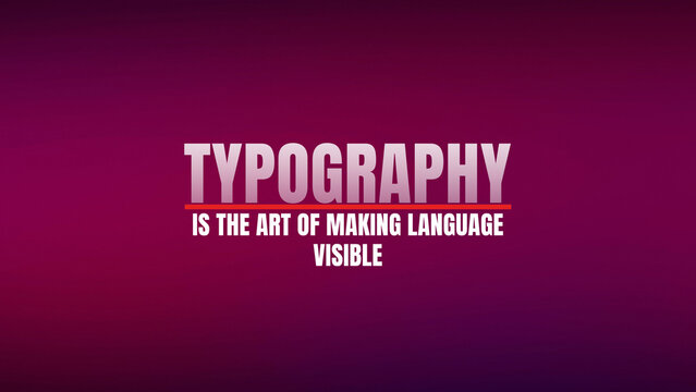 Minimal Style Motion Typography for Universal Videos