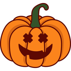 Halloween Pumpkin Illustration