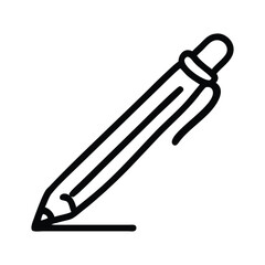 Pen line art icon vector illustration 