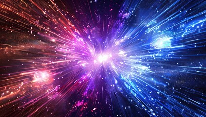 Fototapeta premium Cosmic Burst of Light