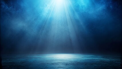 Dark blue backdrop with subtle black undertones and a blurred, gradient-like effect, illuminated by soft, ethereal light, creating a mysterious and calming atmosphere.