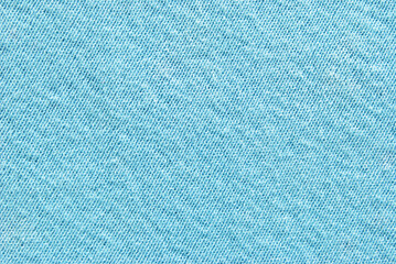 Light blue cotton jersey fabric pattern close up as background