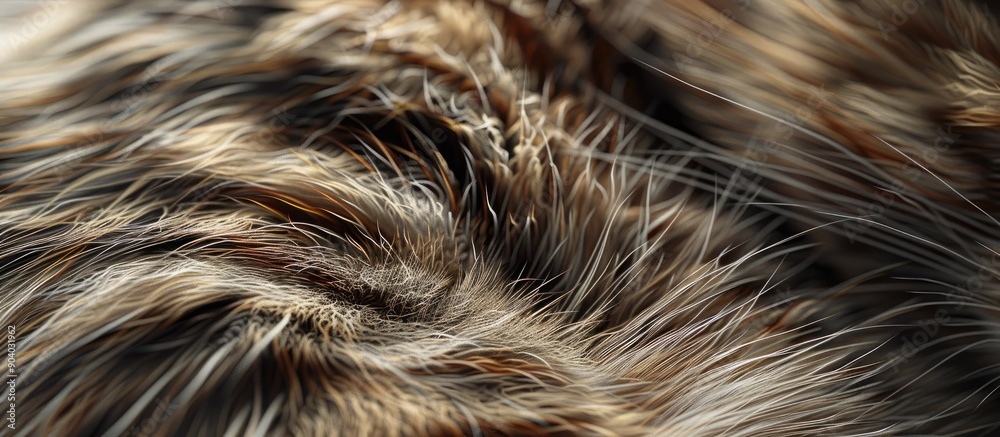Poster the tabby cat s fur with copy space image