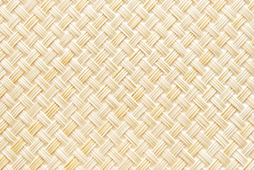 Asian beige bamboo reed mat texture as background