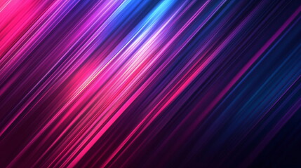 Fototapeta premium abstract digital lines background in light purple rays