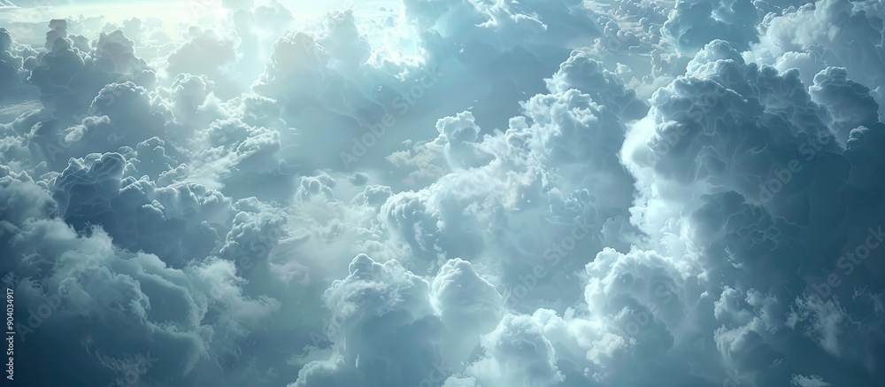 Poster cloud filled skies provide a dramatic backdrop for a copy space image