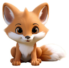 Obraz premium PNG Fox cartoon mammal animal.