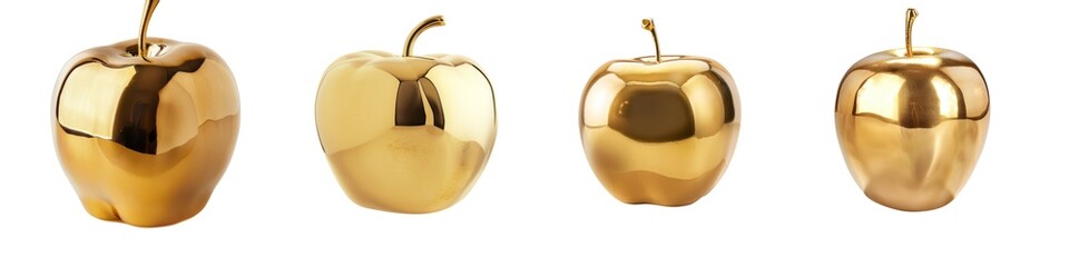 Golden royal apples. Rich food for kitchen. Luxury bright fruits.