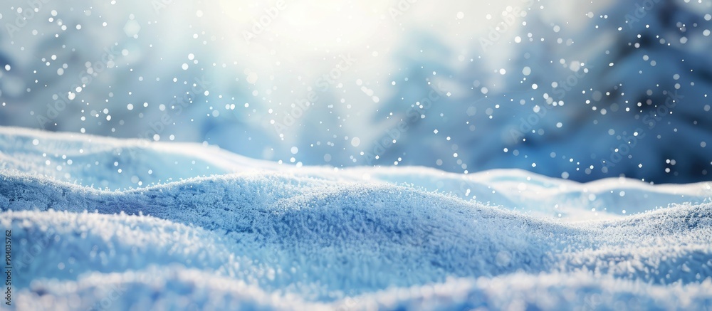Poster Background with fresh snow suitable for a copy space image