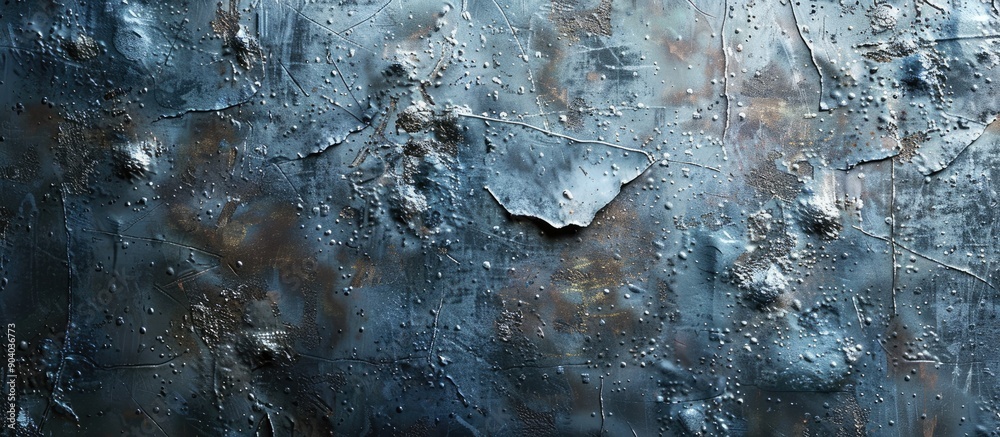 Aufkleber Texture of metal with visible scratches and cracks suitable for copy space image