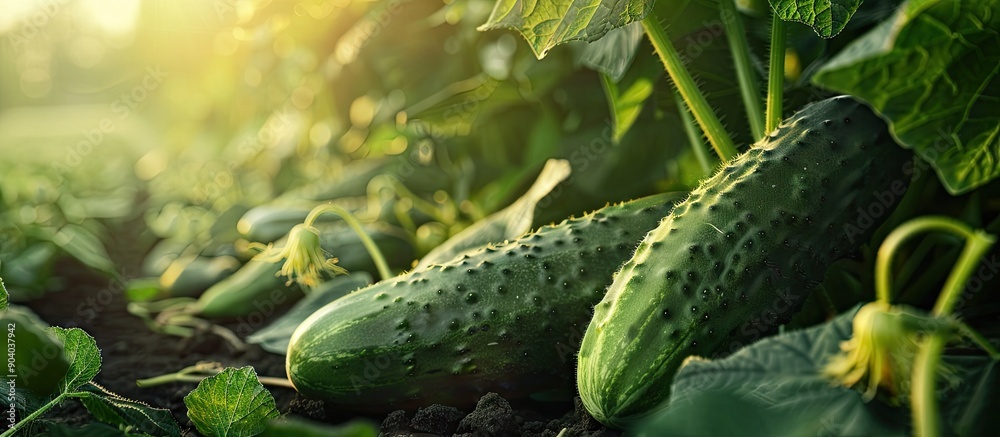 Poster cucumbers are plants that yield edible fruit commonly picked unripe for culinary or refreshing purpo