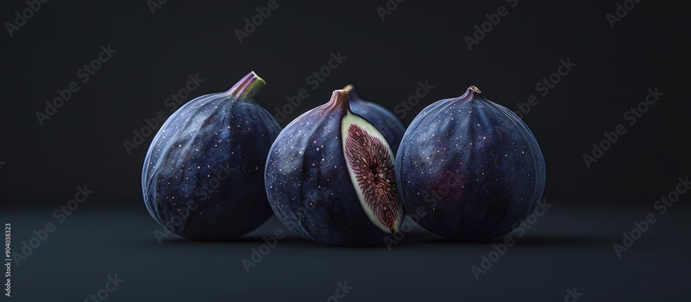 Poster Took a picture of figs with a concept in mind ready for publishing with blank space for text insertion. . image with copy space