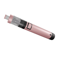 Fototapeta premium Pink electronic cigarette modeled in 3D/ PNG - Position 3