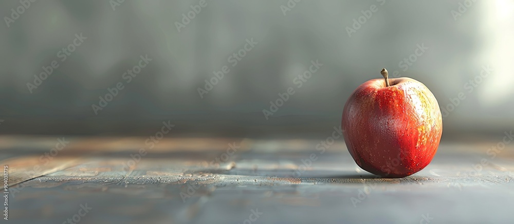 Poster copy space image showing a single apple
