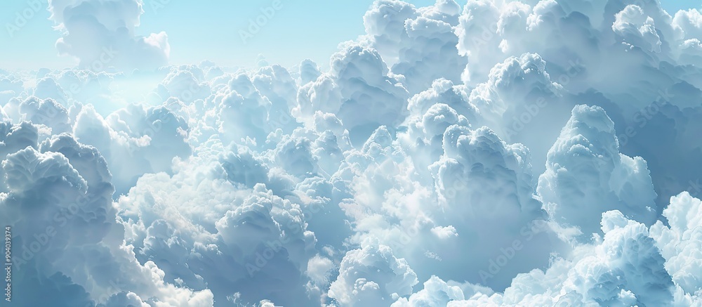 Poster photograph of a cloudy sky with copy space image
