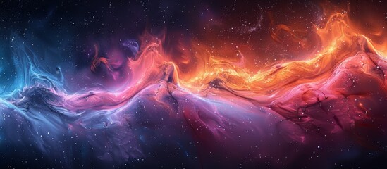 Dark Background with Vibrant Stars and Galaxies