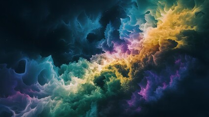 Fototapeta premium Mesmerizing Background with a Dance of Colors and Blending Galaxies in Abstract Beauty background wallpaper