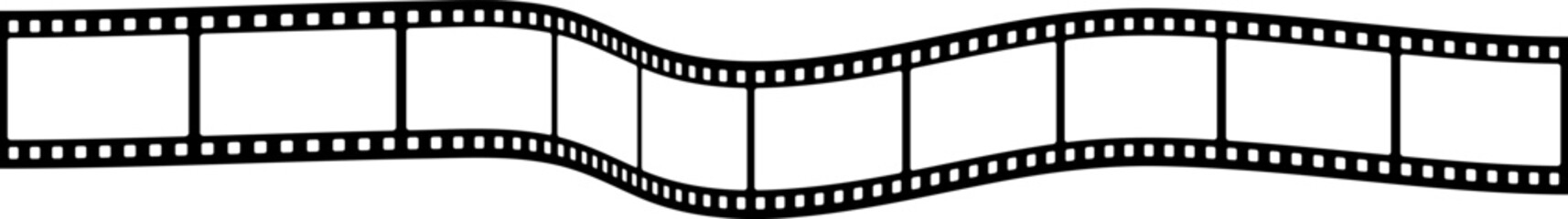 Film strip background. Retro photo, cinema or movie frames. Video film strip roll. Vector EPS 10