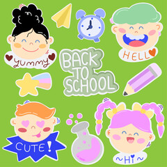 Back to school with little child