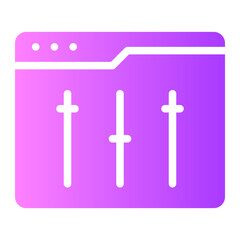 levels gradient icon