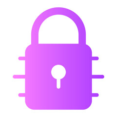 padlock gradient icon