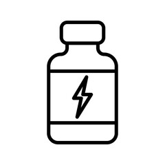 Protein jar icon Sport Nutrition color editable