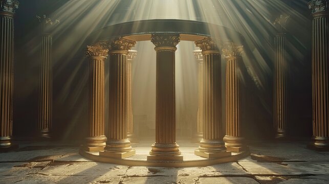 Advertising podium photo of video for youtube channel atlanta