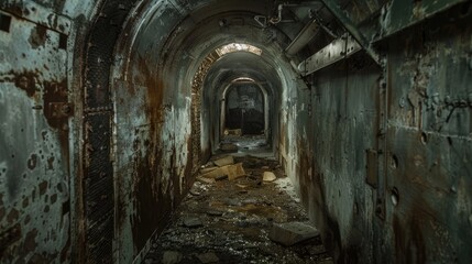 In abandoned uranium mines