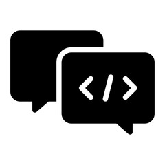 conversation glyph icon