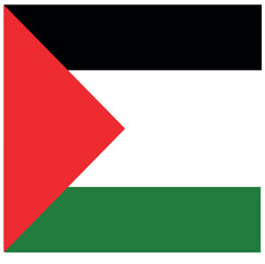 Flag of Palestine. Flag icon. 