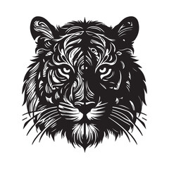 Tiger head vector