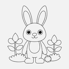 coloring page for kids simple coloring page vector illustration