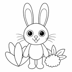 coloring page for kids simple coloring page vector illustration