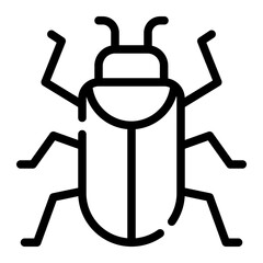 bug line icon