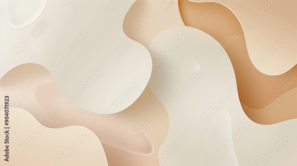 Poster abstract minimalistic background with simple shapes and clean lines in neutral tones